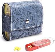 Pill Organizer,LIZIMANDU Weekly Travel Pill Case Box Medication Reminder Daily AM PM, Day Night 7 Co