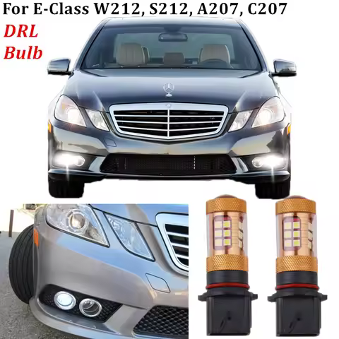 2PCS For Cars LED DRL daytime running light bulb for Benz E -Class W212 S212 A207 C207 DRL PSX26W / 