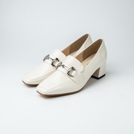 Giầy da mũi vuông 5cm Loafer KOSU 2016 Giày công sở gót vuông siêu nhẹ không lo đau mỏi chống thấm n