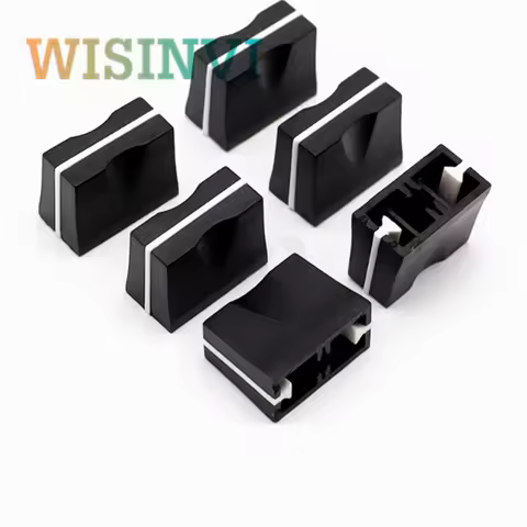 10PCS 19.5*10*15MM straight slide potentiometer mixer push rod cap plastic console volume hat inner 