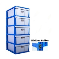 DRAWER 5 TIER DRAWER ERA(5014-5) DOLPHIN ( 292/L5 ) BETTERWARE /Storage Cabinet / Plastic Cabinet / 