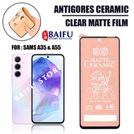 Anti-scratch Samsung A35 5G Samsung A55 5G Ceramic Matte/Ceramic Blue Matte/Spy Matte Anti Privacy/Anti-Scratch Glass/Tempered Esd Samsung A35 5G Samsung A55 5G