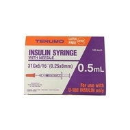 [INSULIN SYRINGE] TERUMO Insulin Syringe 31G [0.5ML ] EXP 31/3/2031
