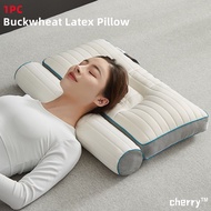 [SG cherry™ stock] 1pc Buckwheat Latex Pillow Neck Pillow Orthopedic Traction Pillow Cervical Neck Support Pillow