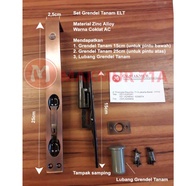 PROMO- GRENDEL TANAM ELT 15 CM + 25 CM / 6" + 10" / FLUSH BOLT TEBAL - LAZHASAN SHOP