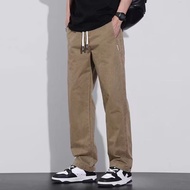 Straight Cut Baggy Kargo Cargo Kerja American Casual Slack Pants M-5XL Seluar m lelaki Cotton Loose 