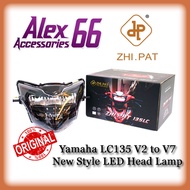 ZHIPAT YAMAHA LC135 NEW LED FRONT HEADLAMP ORIGINAL VIETNAM ZHIPAT LC135 V2-V7 Lampu Depan Zhi.Pat