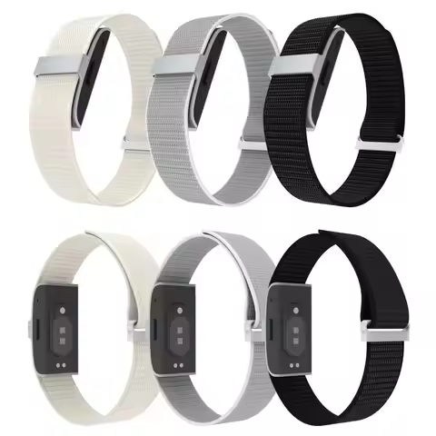 Nylon Smartwatch Band 20mm Breathable Sport Fitness Tracker Strap Adjustable Replacement Wristband f
