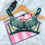 Cream Green Lace Bra Beautiful Design Sign size : B70/32