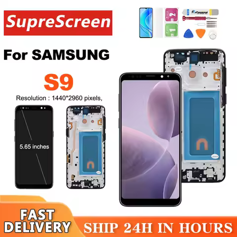 TFT LCD For SAMSUNG S9 G960 G960F SM-G960F LCD Display Touch Screen Digitizer Assembly Replacement F