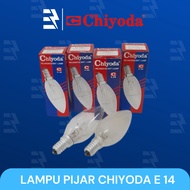 CAHAYA LILIN CHIYODA CANDLE E-14 CLEAR AND FROSTED INCANDE LAMP CANDLE/ 10 WATT DOP/ 15 WATT/ 25 WAT