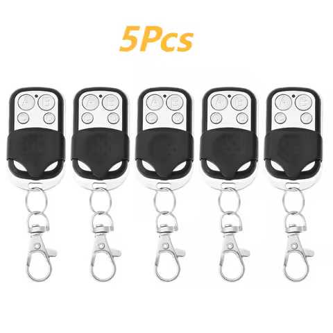 5Pc Metal Push Button Remote Control Transmitter ABCD / Lock Unlock 4Button 433MHz Universal 4 Butto