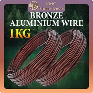 1kg Bronze Color Aluminium Wire Bonsai Wire Modeling Aluminum Wire Dawai