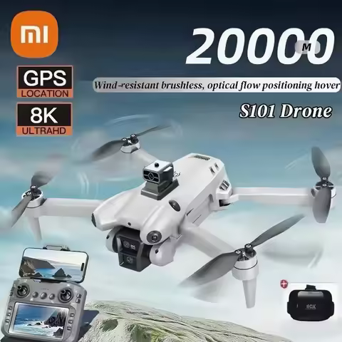 Xiaomi S101 Drone 8K HD Professinal Dual Camera 20000M 5G WiFi 120° Wide-angle ESC UAV With screen O