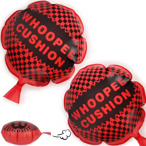 2 Pcs Whoopee Cushions, Fun Toys for Novelty Party Favors Kids and Adults Fart Pillow Prank, April F