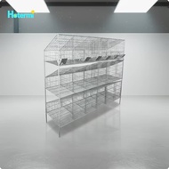 footful Easy-Clean Multi-Level Rabbit Cage with Waste Tray Space-Saving 18-Compartment Rabbit Cage f