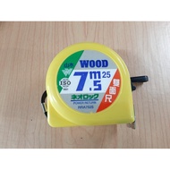 B88 Rubber Carpenter's Meter 7.5 Meter Measuring Tape Auto stop Transparent