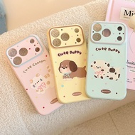 Cute cartoon pet dog suitable for iPhone 17 Pro Max, 16 phone cases, colors
