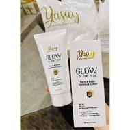 yasuy glow in the sun Face and body lotion sunblock
