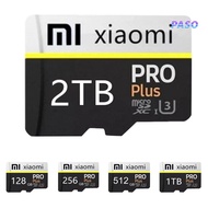 PASO_128GB 256GB 512GB 1TB 2TB Micro SD-Card Professional Efficient Plug And Play High Speed Shockproof Data Storage ABS Laptop Micro Top TF SD-Card for