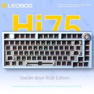 AULA LEOBOG Hi75 Aluminum BareBone Keyboard Kit 75% RGB Light Hot Swappable Custom Keyboard with Kno