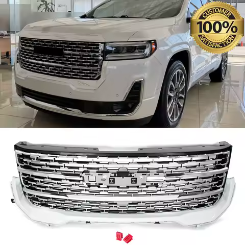 Front Bumper Upper Grill For GMC Acadia Denali 2020-2023 Summit White Front Grille Assembly OEM Repl