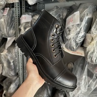 Giày da nam cao cổ combat boot TEFOSS HN678 size 38-44 da bò thật cá tính