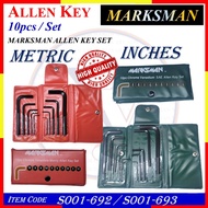S001-692 (10pcs) MARKSMAN ALLEN KEY SET MM - RED / S001-693 (10pcs) MARKSMAN ALLEN KEY SET AF - GREE