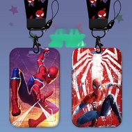 Spider-Man ID Badge Holder with Lanyard Keychains Gifts Anime Movie Lanyards for Badges
