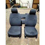Perodua Myvi Passo Racy Boon Seat Complete Set ( White Dot ) / Perodua Myvi Car Seat / Car Cushions / Kusyen Kereta
