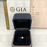ALUXE GIA Natural Diamond Ring 0.33 Ct/D/VS1/3EX PT950 n1544