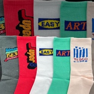 Letter Print Socks, Comfy & Trendy Mid Tube Socks