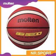 ***แถมเข็ม+ตาข่ายใส่บอล** MOLTEN BG3200  บาสเกตบอลหนัง PU เบอร์7 Indoor/Outdoor Basketball บาสเกตบอล
