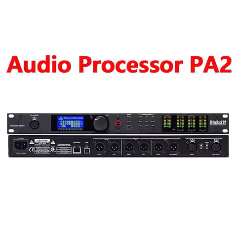 2 in 6 out audio processor PA2 original software professional audio driver rack stage speaker proces