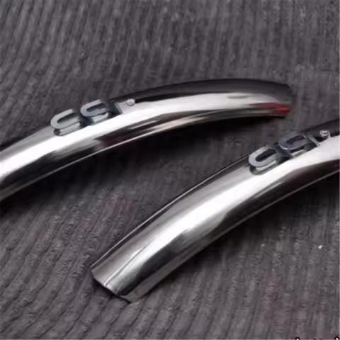 Retro Bike Front Rear Fenders 700c 27'' Stainless Steel Road Bike Mudguards