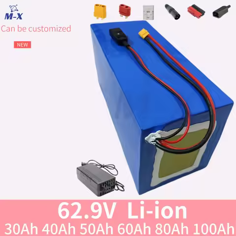 17S 60V 30Ah 40Ah 50Ah 60Ah 80ah 100Ah lithium ion li-ion battery pack for 1000W 2000W 3000w 4000W 5