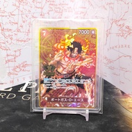 One Piece TCG OP02-013 Portgas D Ace Parallel SR Golden Compass 2nd Anniversary
