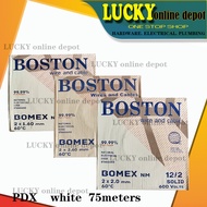 ORIGINAL BOSTON BOMEX NM 14/2, 12/2, 10/2 PDX WIRE (per box)(White Color) 75meters