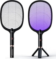 Electric Fly Swatter Racket, Rechargeable Fly Zapper - 4000 Volt, Exclusive 2-in-1 Bug Zapper Racket