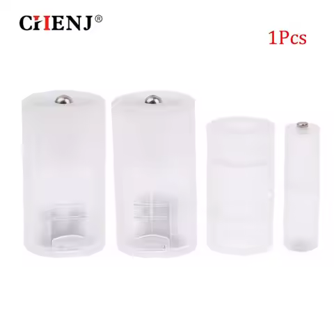 1Pcs AAA/AA to C/D Battery Combination Cell Battery Storage Box Adapter AAA AA Holder Case Converter