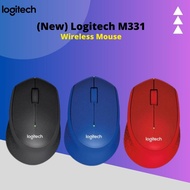 LOGITECH M331 SILENT PLUS WIRELESS MOUSE / USB RECEIVER WIRELESS (RED / BLUE / BLACK) 1 Year warrant