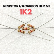 (10 PCS) RESISTOR 1/4W 1/4WATT 1K2 1.2K 1.2 KILO CF 5% ROHS