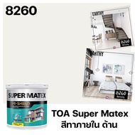 TOA 8260 Mercury ทุกรุ่น สีทาบ้าน ขนาด 9 ลิตร สีทาภายใน สีทาภายนอก สีไร้กลิ่น สียอดนิยม สีน้ำอะคริลิ