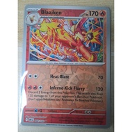 Blaziken 042/182 Pokemon TCG Card Game Destined Rivals SV10 DRI EN Blaziken Evolution