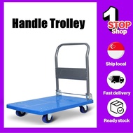foldable trolley hand truck bearing platform car trolley handle trolley