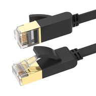 MAZER/M-CAT7F100-BK/1M CAT 7 Flat Lan Cable-Black
