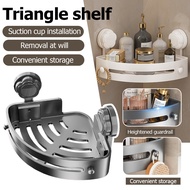 Bathroom Triangle Shelf Suction Cup Nail Free Installation Bathroom Towel Shower Gel Shampoo Toiletr