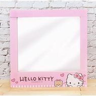 Hello Kitty 木質鏡子收納櫃 (粉探頭款)/二手