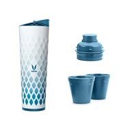 Vaya Drynk 3 in 1 Stainless Steel Water Bottle (Tumbler+Sipper+Gulper) with 2 Cups 600 ml
