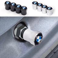 4pcs/set Aluminium Car Tire Air Cap Black/Silver Hexagon Wheel Valve Stem Core Cover for BMW E61 E90 E82 E70 E71 E87 E88 E89 X5 X6